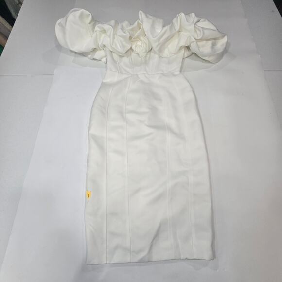 Line & Dot Samara Dress in Off White Medium - Picture 2 of 15